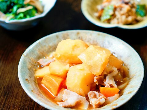 水で煮る肉じゃが【和食・主菜】